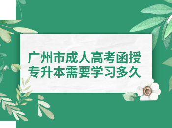 廣州市成人高考函授專升本