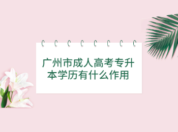 廣州市成人高考專升本學歷