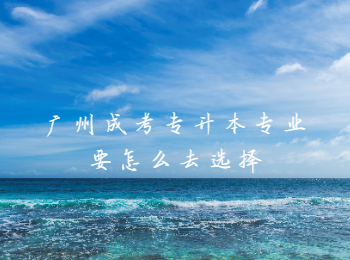 廣州市成考 廣州成考專升本專業