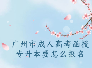 廣州市成人高考函授專升本