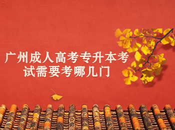 廣州成人高考專升本考試