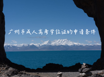 廣州市成人高考學(xué)位證