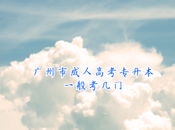 廣州市成人高考專升本